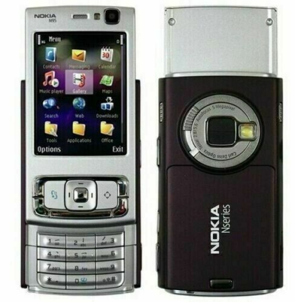 Pristine Condition Nokia N95 – Silver (Unlocked) Smartphone + Warranty