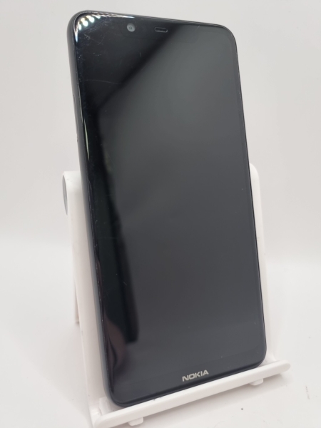 Nokia 5.1 Plus schwarz entsperrt Dual Sim 32GB Android Smartphone gesprungen defekt #A