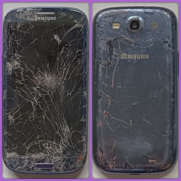 Samsung Galaxy S3 (GT-I9300) Smartphone **ERSATZTEILE ODER REPARATUR & OHNE AKKU**