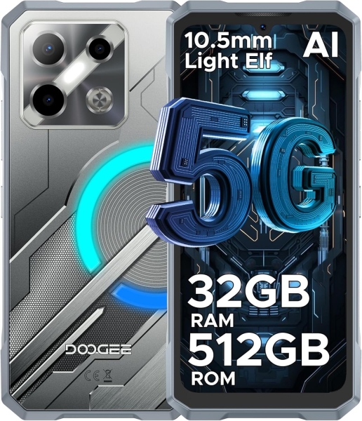 DOOGEE Blade GT Pro 5G Rugged Smartphone 2025, dynamische Lichteffekte, 32GB+512GB