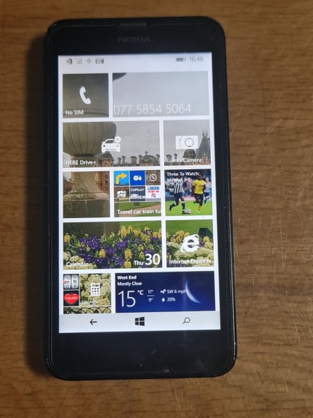Nokia Lumia 635 schwarz entsperrt Smartphone 4,5″ Display Bildschirm 5MP Kamera