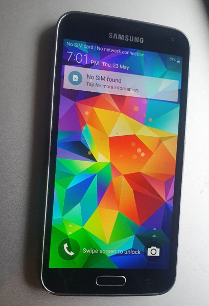 Samsung Galaxy S5 SM-G900V – 16 GB – Smartphone schwarz (entsperrt)