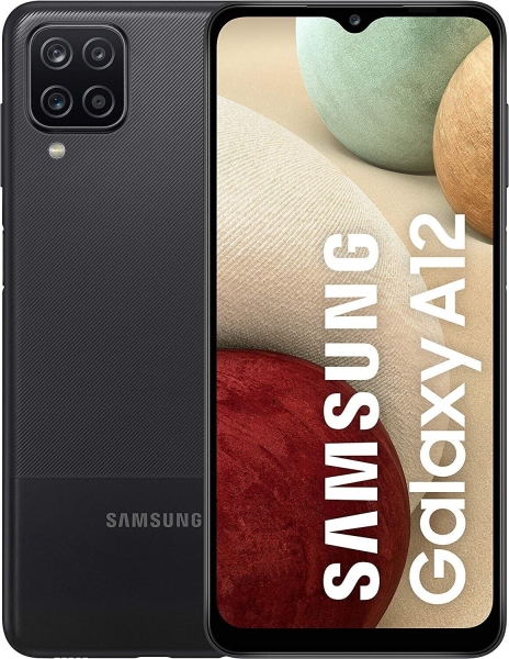 Samsung Galaxy A12 SM-A125F 64GB schwarz entsperrt Smartphone sehr guter Zustand