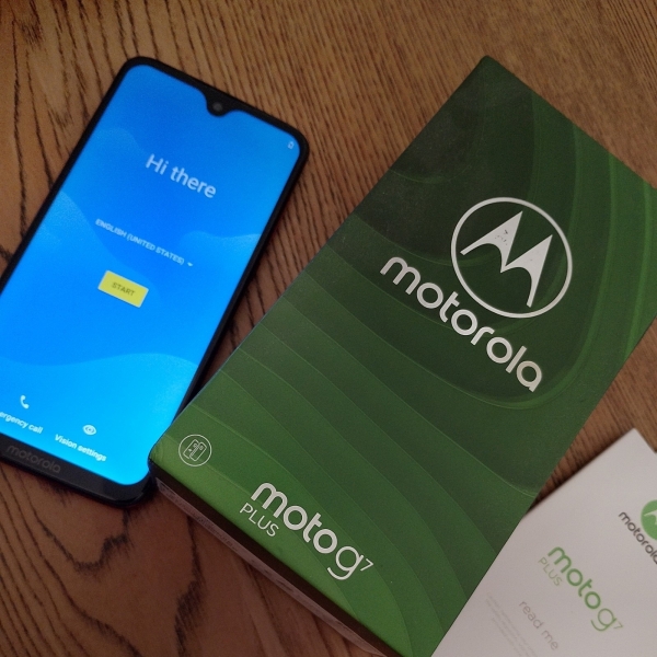 Motorola Smartphone, Moto G7 Plus 4G, XT1965-3, Deep Blue, 4GB RAM, 64GB gesprungen