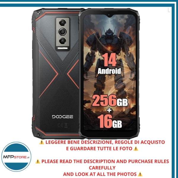Smartphone Doogee Blade 10 PRO 16GB+256GB, 6,56 “ 5150mAh, NFC – Schwarz Und Rot