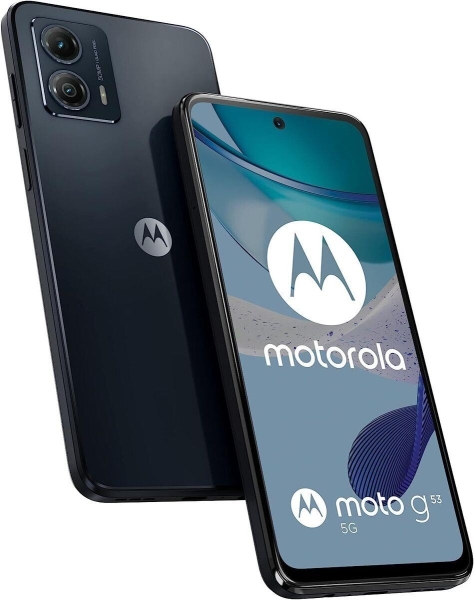 Motorola Moto G53 128GB 4GB Android entsperrt SIM 5G schwarz Handy Smartphone