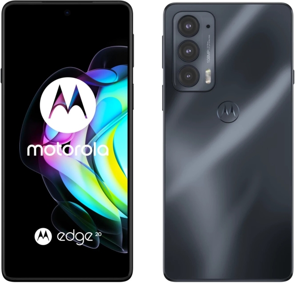 Motorola Edge 20 Dual-SIM Smartphone 128GB Grau Frosted Grey – Sehr Gut