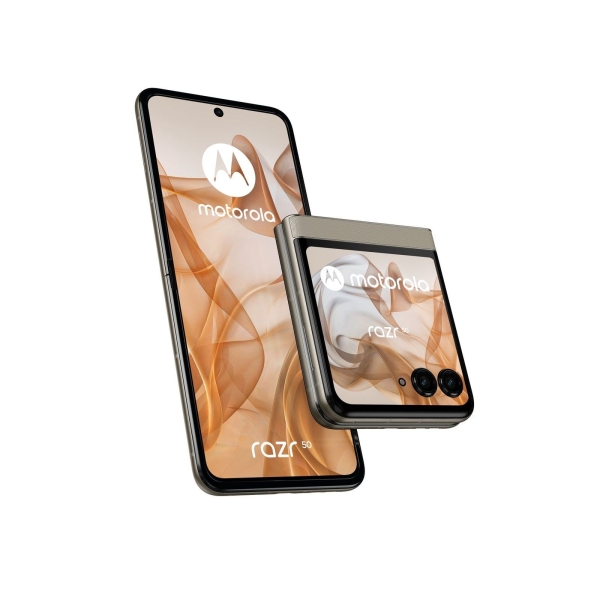 Motorola Razr 50 5G Dual-SIM 256GB Beach Sand Android Smartphone wie neu