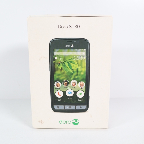 Doro 8030 Smartphone 8GB, 4,5″ schwarz Tesco Touchscreen Großtaste SOS Taste