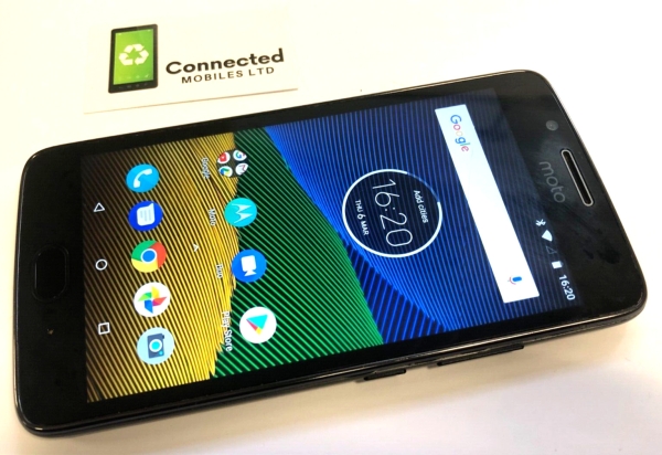 Motorola Moto G5 (XT1675) Smartphone (entsperrt) 4G Android VOLL FUNKTIONSFÄHIG + Riss
