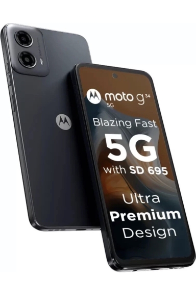 Motorola G34 5G 128GB schwarz 4GB RAM 6,5″ Zoll 50MP DualSim Android Smartphone UK