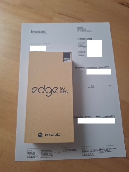 Motorola Edge 50 Neo Smartphone 512GB 12GB RAM PANTONE grisaille esim *NEU*