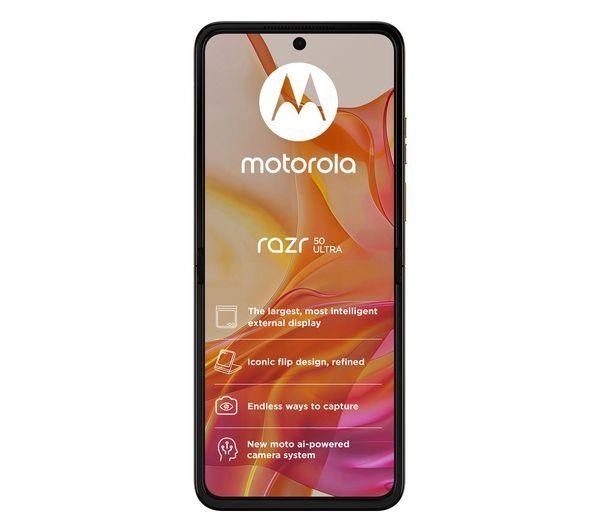 Motorola Razr 50 Ultra Smartphone – 5G – 512GB – Peach Fuzz