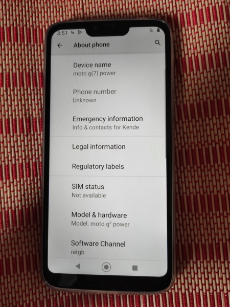 Motorola G7 Power 64GB 4GB RAM Smartphone