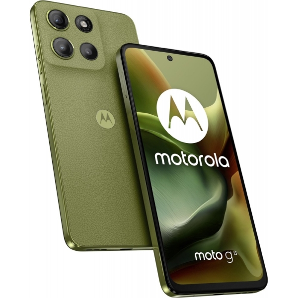 Motorola Moto G15 Smartphone 128GB 4GB RAM iguana green Dual-Kamera 5200mAh NEU