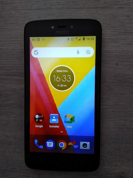 Smartphone- Handy Motorola  Moto C – 16GB – Schwarz (Ohne Simlock) (Dual SIM)