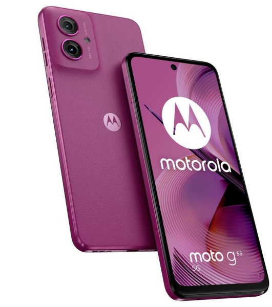 Motorola MOTO G55 Smartphone 256 GB 16.5 cm (6.49 Zoll) Violett Android™ 14 Dual