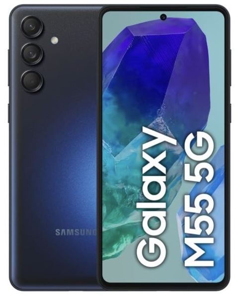 SAMSUNG Galaxy M55 5G 8GB RAM 256GB Schwarz Smartphone Telefon Handy Top Kamera