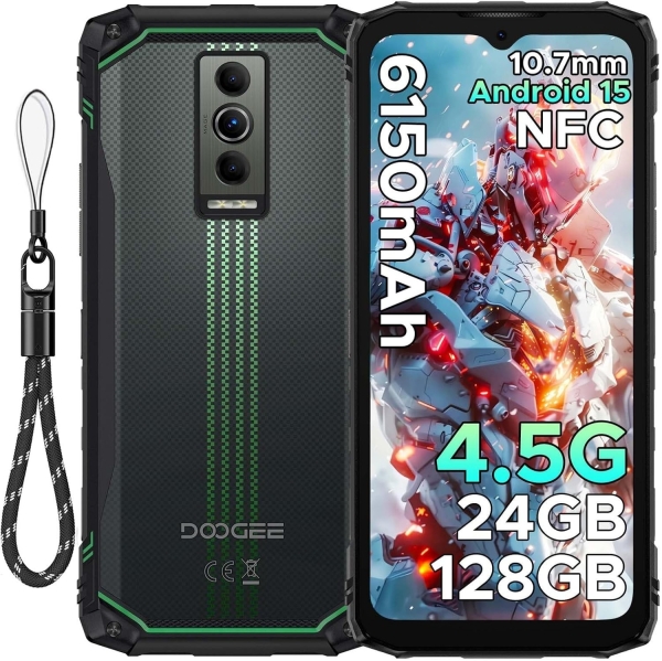 DOOGEE Blade 10 Energy Rugged Smartphone – 10,7 mm ultradünnes robustes Telefon, grün