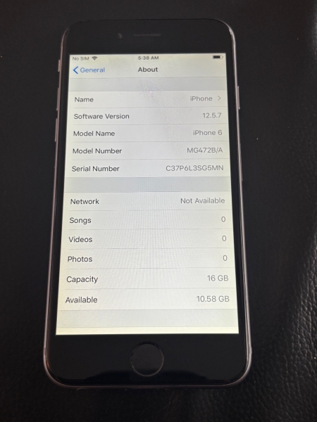 Apple iPhone 6 – 16GB – Space Grau (Ohne Simlock) – NEUWERTIG 89% BATT HEALTH