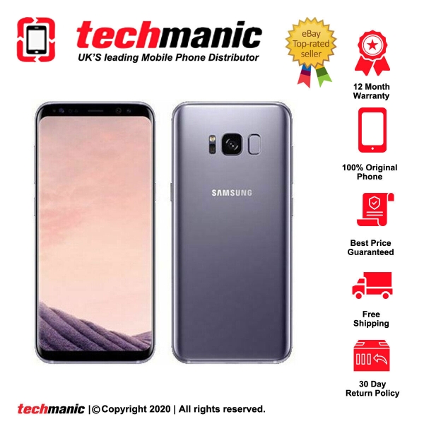 Samsung Galaxy S8 SM-G950F – 64GB – Orchid Gray (Unlocked) Smartphone – Grade A