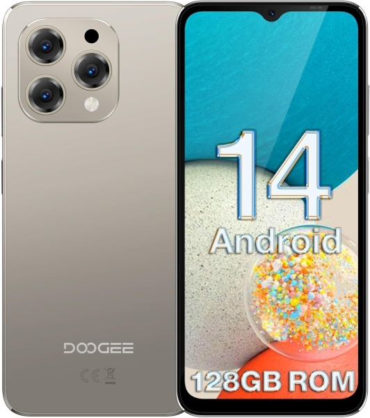 Doogee N55 Android 14 Smartphone 4+128GB 6,56″ HD+ 90Hz 13MP+8MP Kamera entsperrt