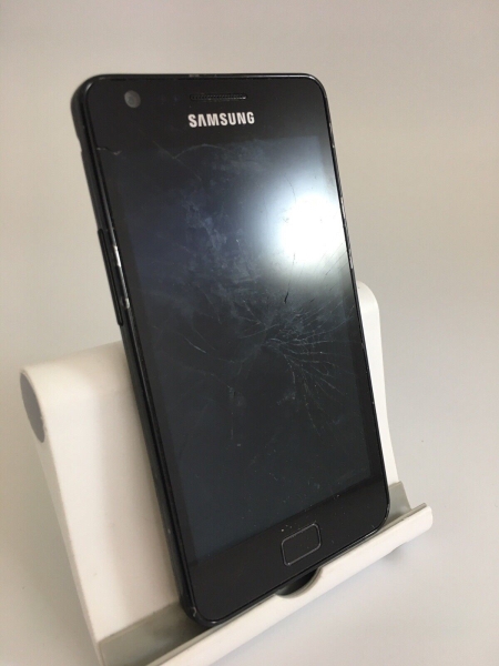 Samsung Galaxy S2 I9100 schwarz entsperrt Android Smartphone gerissen unvollständig
