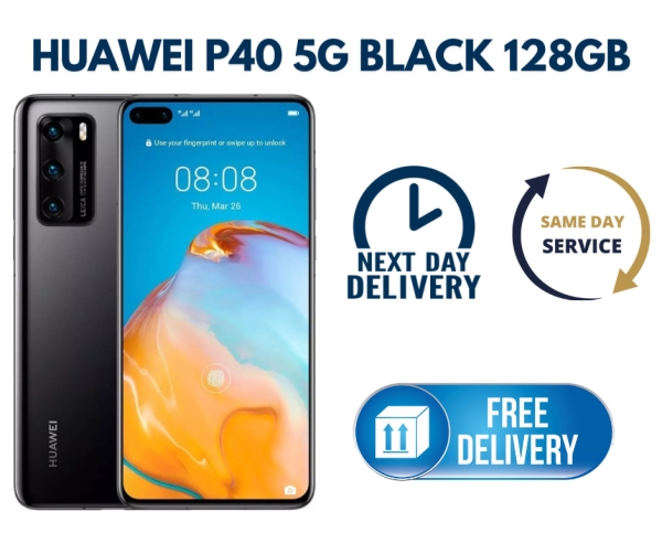 HUAWEI P40 5G Single Sim entsperrt schwarz 128GB Smartphone makelloser Zustand