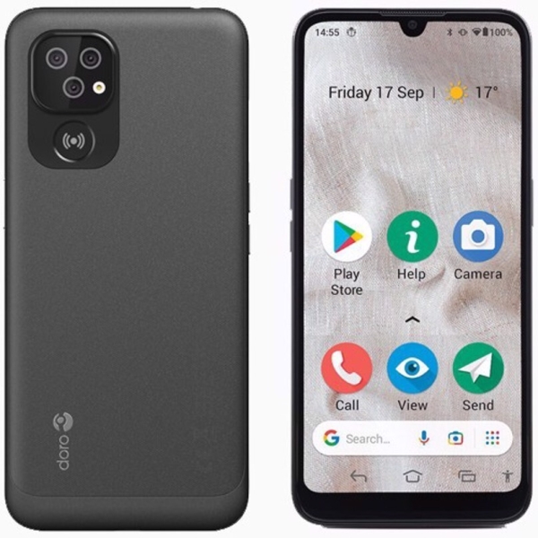 Doro 8100 4G Smartphone für Senioren / Ladeschale / 6,1″ Display *DEFEKT*