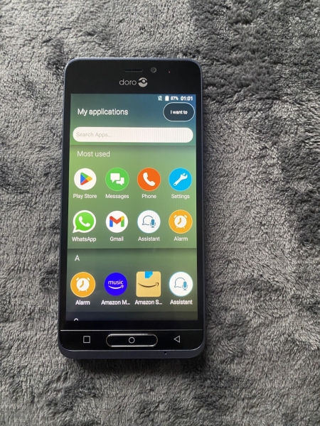 Doro 8035 (DSB-0170) Smartphone (entsperrt) 16GB 4G LTE Android 7 Seniorenhandy