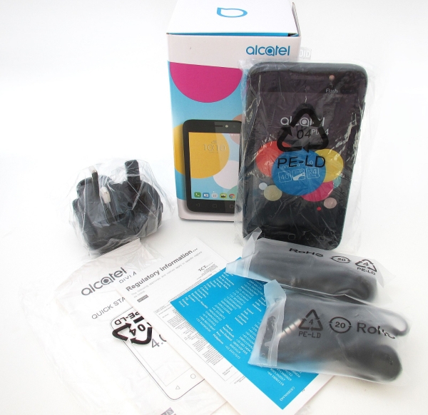 Alcatel Pixi 4 4034X Volcano schwarz Smartphone Android kompakt brandneu im Karton