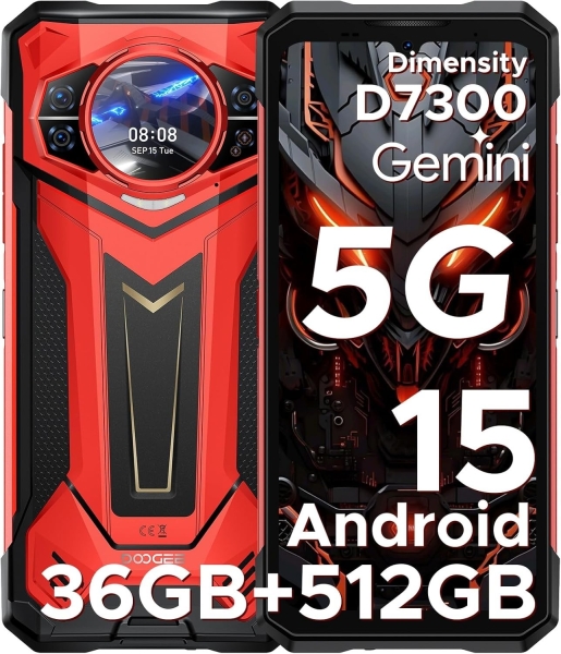 Doogee S200 Plus Rugged Smartphone 5G, Dimensity 7300, 36GB+512GB