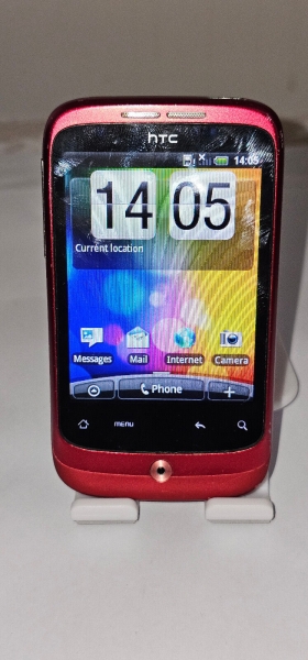 HTC Wildfire Three Network rot Smartphone voll funktionsfähig Zustand