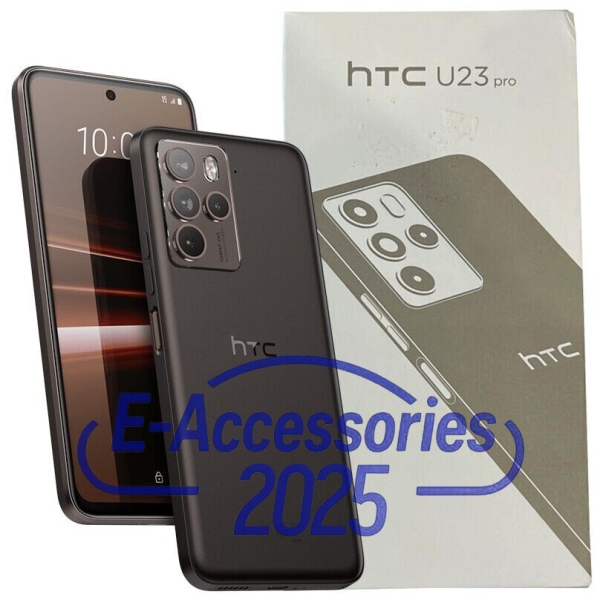 HTC U23 Pro 5G (Coffee Black) 256GB + 12GB RAM Android Smartphone – Unlocked