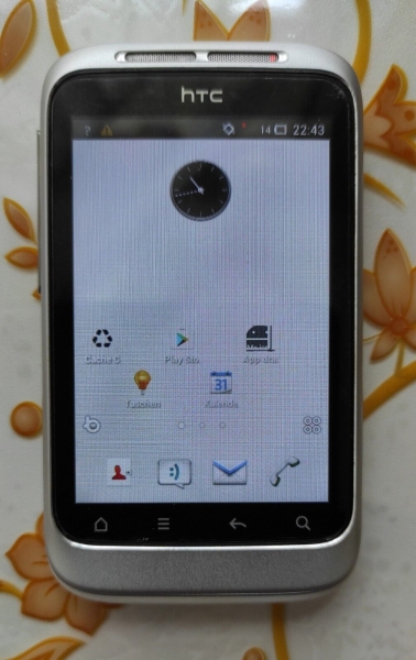 HTC  Wildfire S – Silber Weiß (Ohne Simlock) Smartphone
