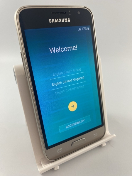 Samsung Galaxy J1 2016 gold entsperrt 8GB 4,5″ 5MP Android Touchscreen Smartphone