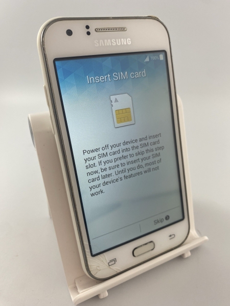 Samsung Galaxy J1 weiß entsperrt 4GB 4,3″ 5MP Android Smartphone Defekt #C03