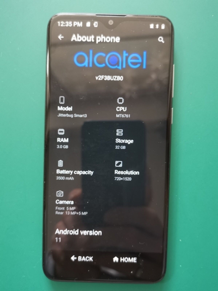 ALCATEL JITTERBUG SMART3 SMARTPHONE