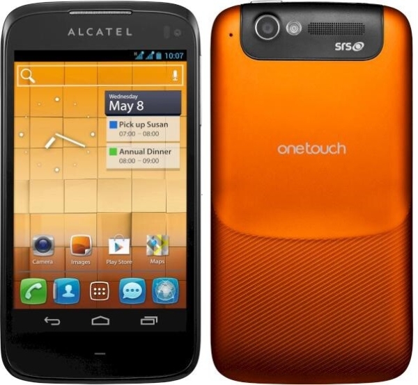 Alcatel One Touch 997D Ultra -Orange -DUAL -Top Wie Neu-(Ohne Simlock) Smartphon