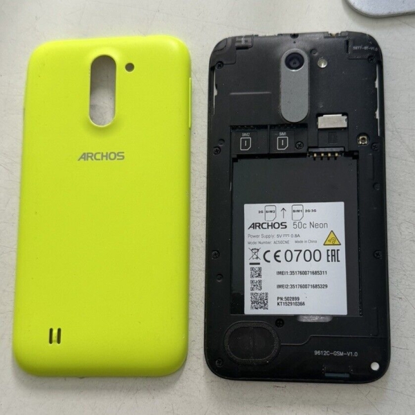 Archos 50C Neon 8GB Teilespender Platine Board Deckel Kamera Etc Ok LESEN!!