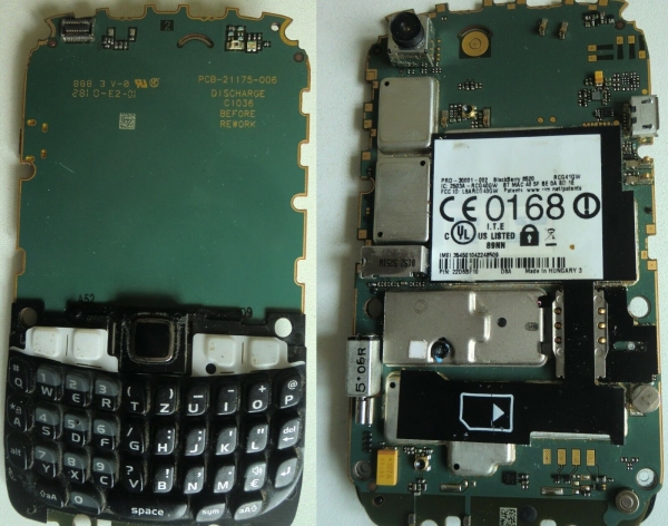 BlackBerry Curve 8520 – Mainboard + Tastatur (Ohne Simlock)
