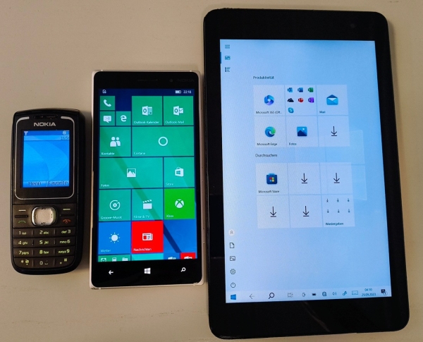 Dell Venue 8 Pro 5830  Nokia 1650  Lumia 830 Handy Smartphone Tablet