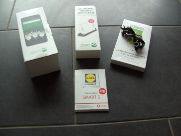 Doro 8050 16 GB schwarz Smartphone Handy Ohne Vertrag Mobile Android