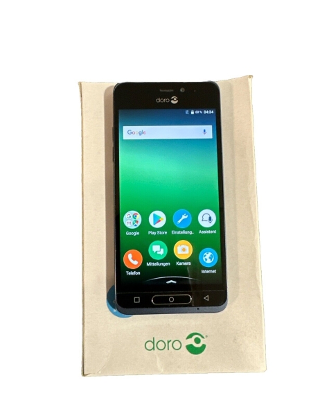 Doro 8035 Smartphone 5 Zoll Display Kamera, 16GB / Metallic Blau