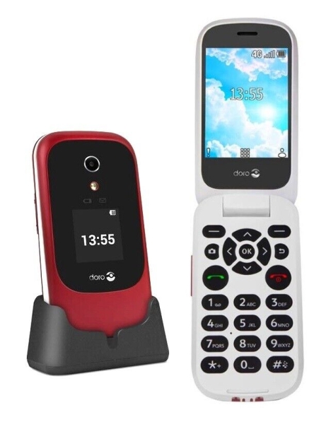 Doro 7070 Rot Senioren Tasten Klapphandy LTE WiFi Bluetooth Notruftaste NEU OVP