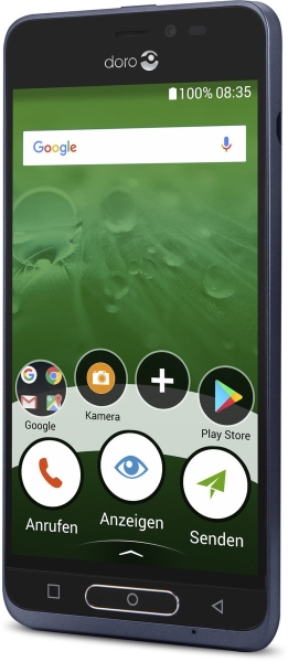 Doro 8035 Smartphone 5 Zoll Display Kamera, 16GB dunkelblau „sehr gut“