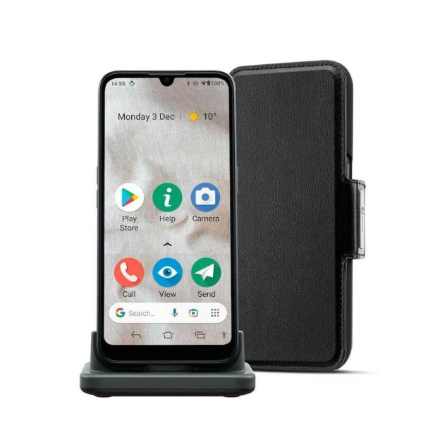 Doro 8100 Plus Senioren Smartphone inkl. Tischladestation graphit Android