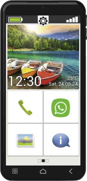 Emporia Smartphone Smart 6lite 128GB Schwarz Hörgeräte Kompatibel  B Ware