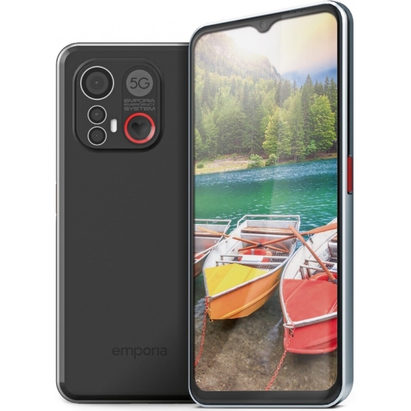 Emporia SMART.6 Smartphone 128GB 6GB RAM schwarz Triple-Kamera 5G/LTE 4900mAh