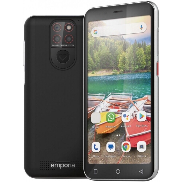 Emporia SMART.5 mini Smartphone 64GB 4GB RAM schwarz LTE Triple-Kamera 2500mAh
